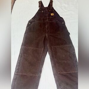Carhartt Dark Brown Work Overalls